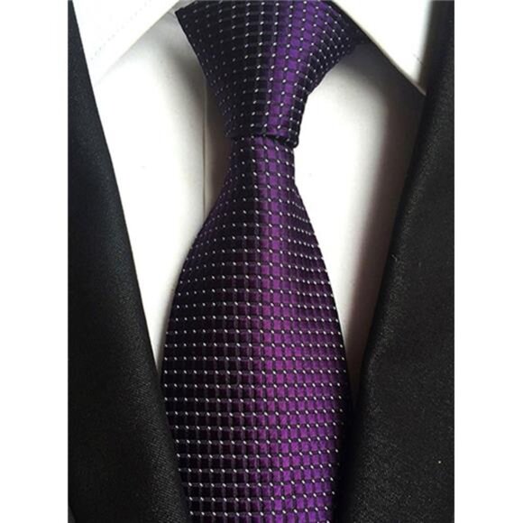 Men's Necktie Classic Silk Tie Woven Jacquard Neck Ties - Picture 5 of 8